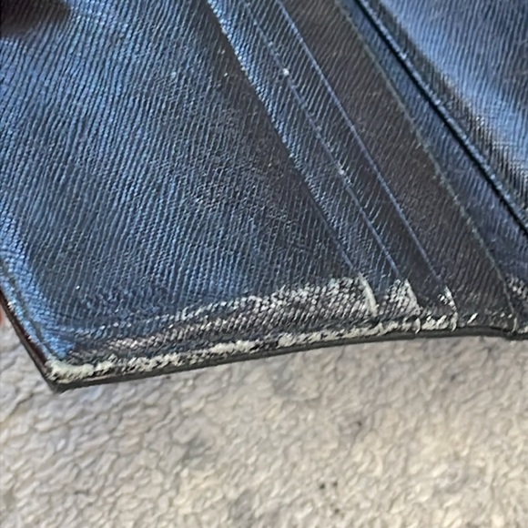 Prada Nylon Envelope Snap Wallet Black Designer Classic Everyday Triangle Plaque - Picture 14 of 16